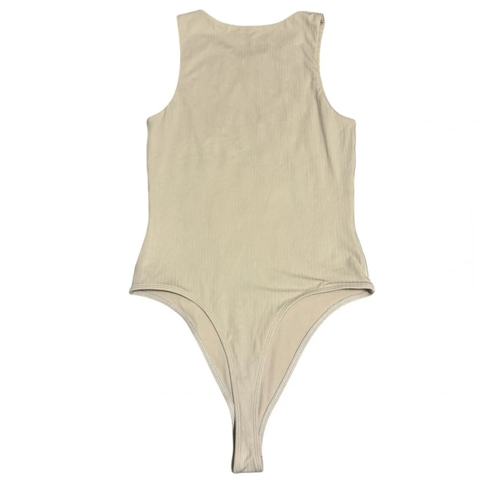 Offline by Aerie Real Me, Ribbed, High, Neck Bodysuit- Small - Picture 2 of 4